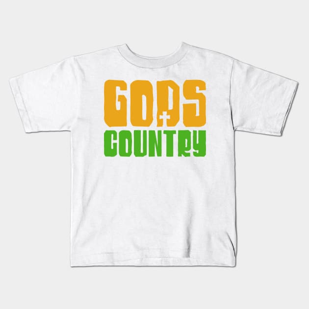 Gods Country Kids T-Shirt by Ombre Dreams